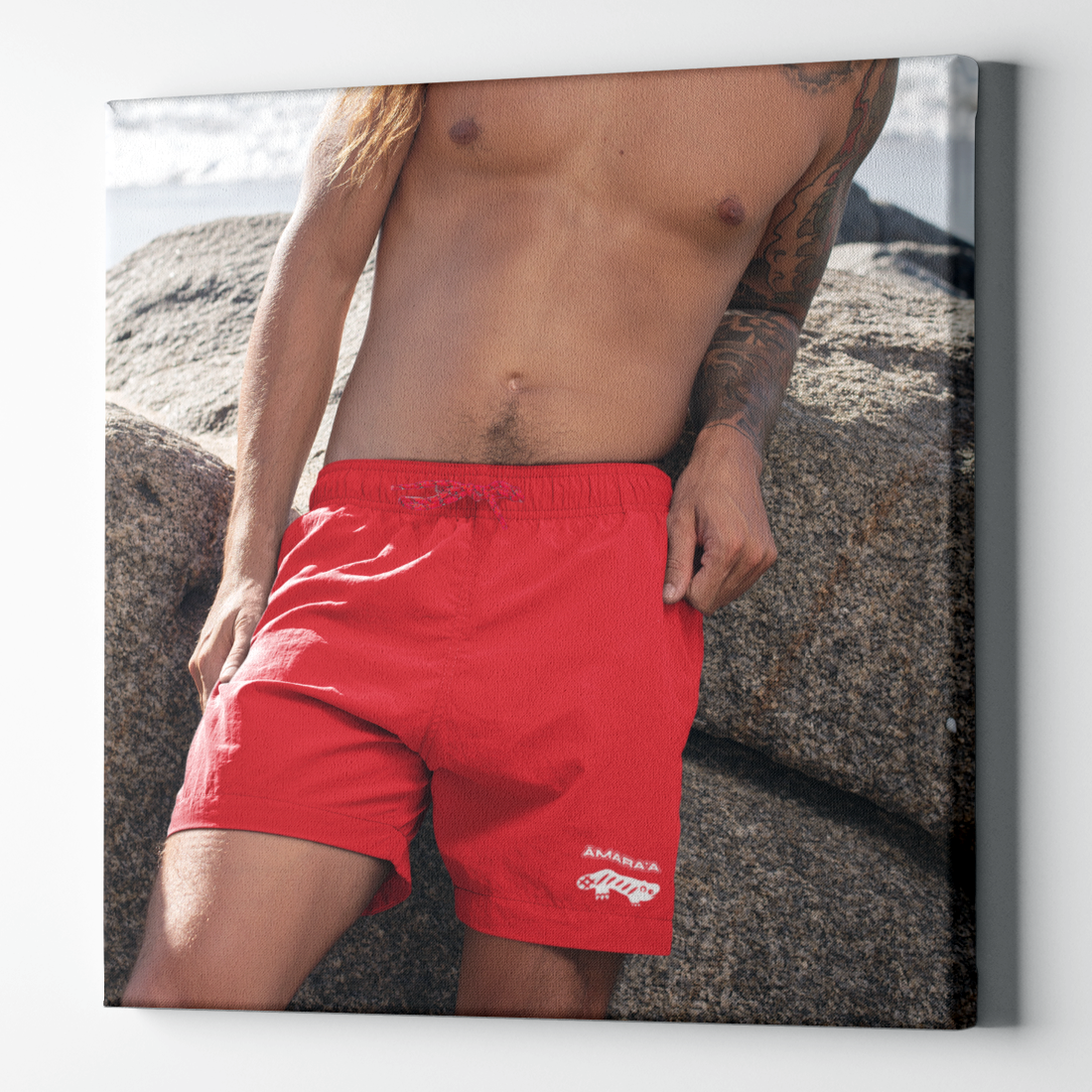 ĀMARA'A Bañador Ajolote con letra DTF 3 colores - Base 4 colores - 7 tallas