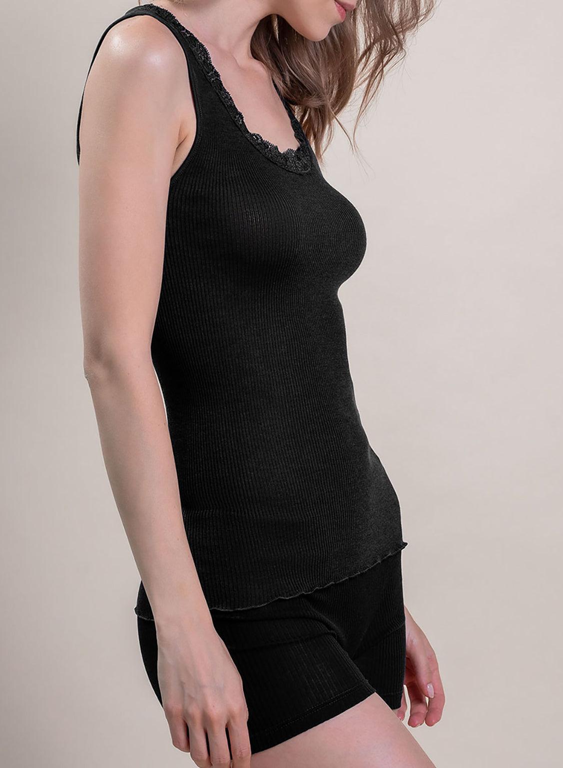 8502-Camiseta interior Lana y Seda - BEST LUXURY STYLE AND ITALIAN CULTURE