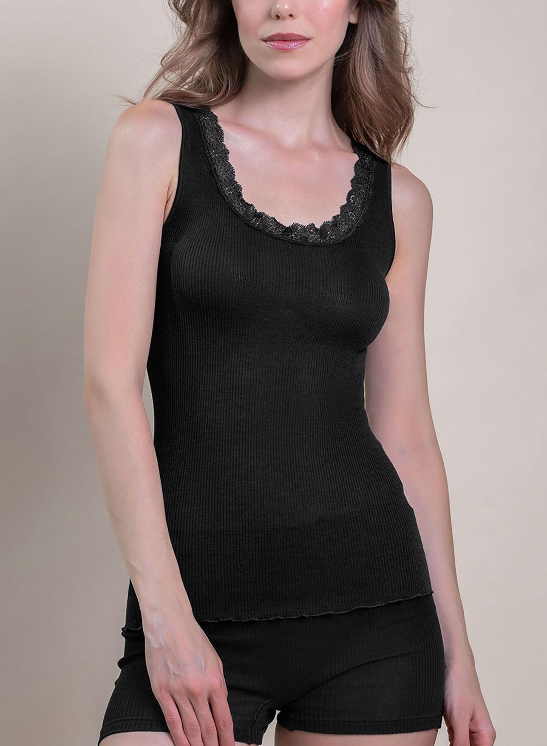 8502-Camiseta interior Lana y Seda - BEST LUXURY STYLE AND ITALIAN CULTURE