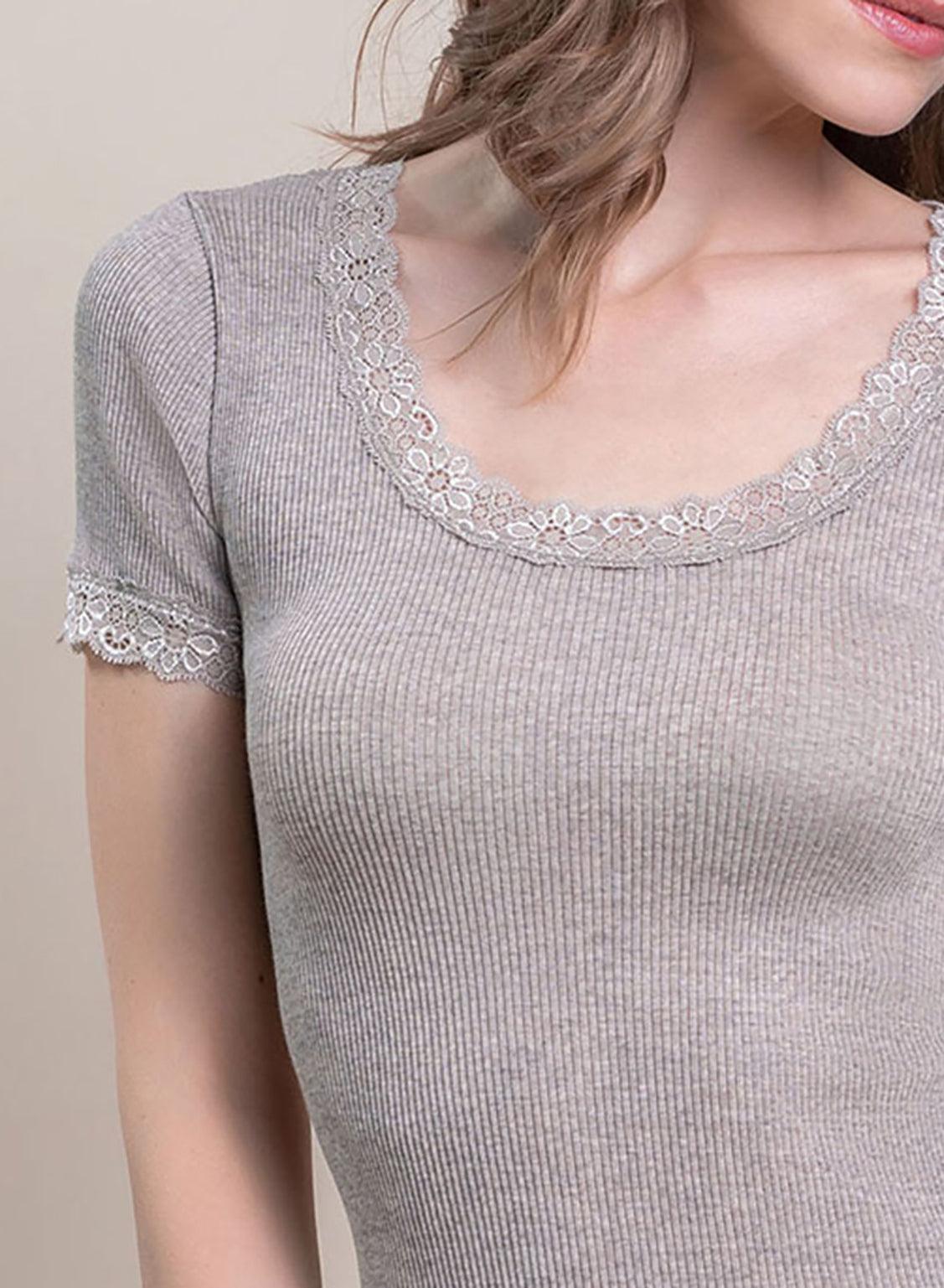 8503-Camiseta interior Lana y Seda - BEST LUXURY STYLE AND ITALIAN CULTURE