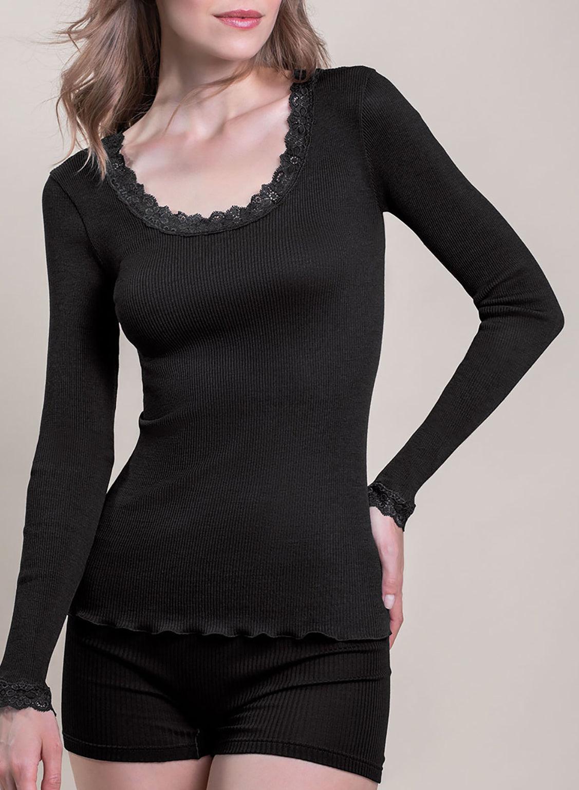8504-Camiseta interior Lana y Seda - BEST LUXURY STYLE AND ITALIAN CULTURE
