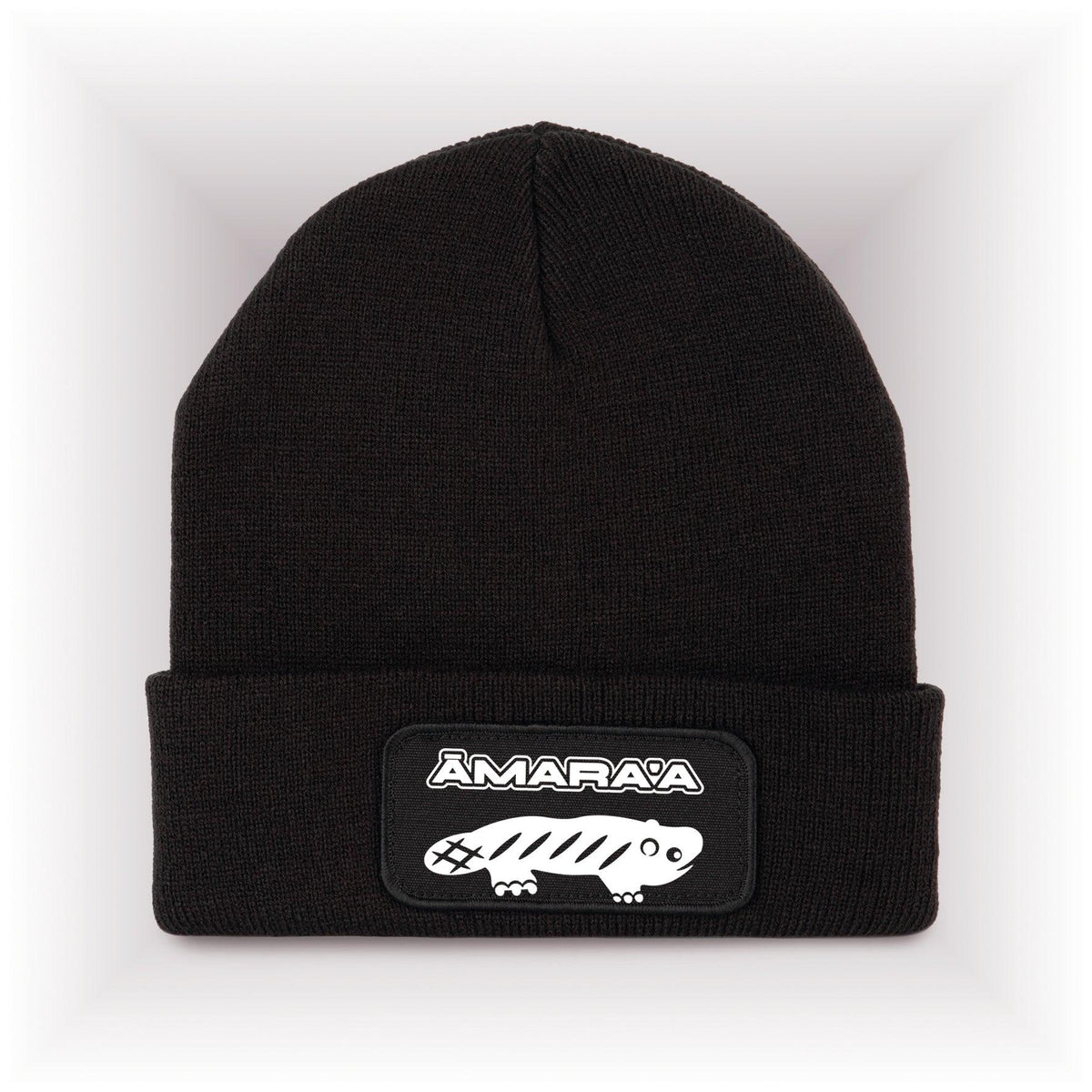 AMARA-A AM01 Gorro con parche White - Black