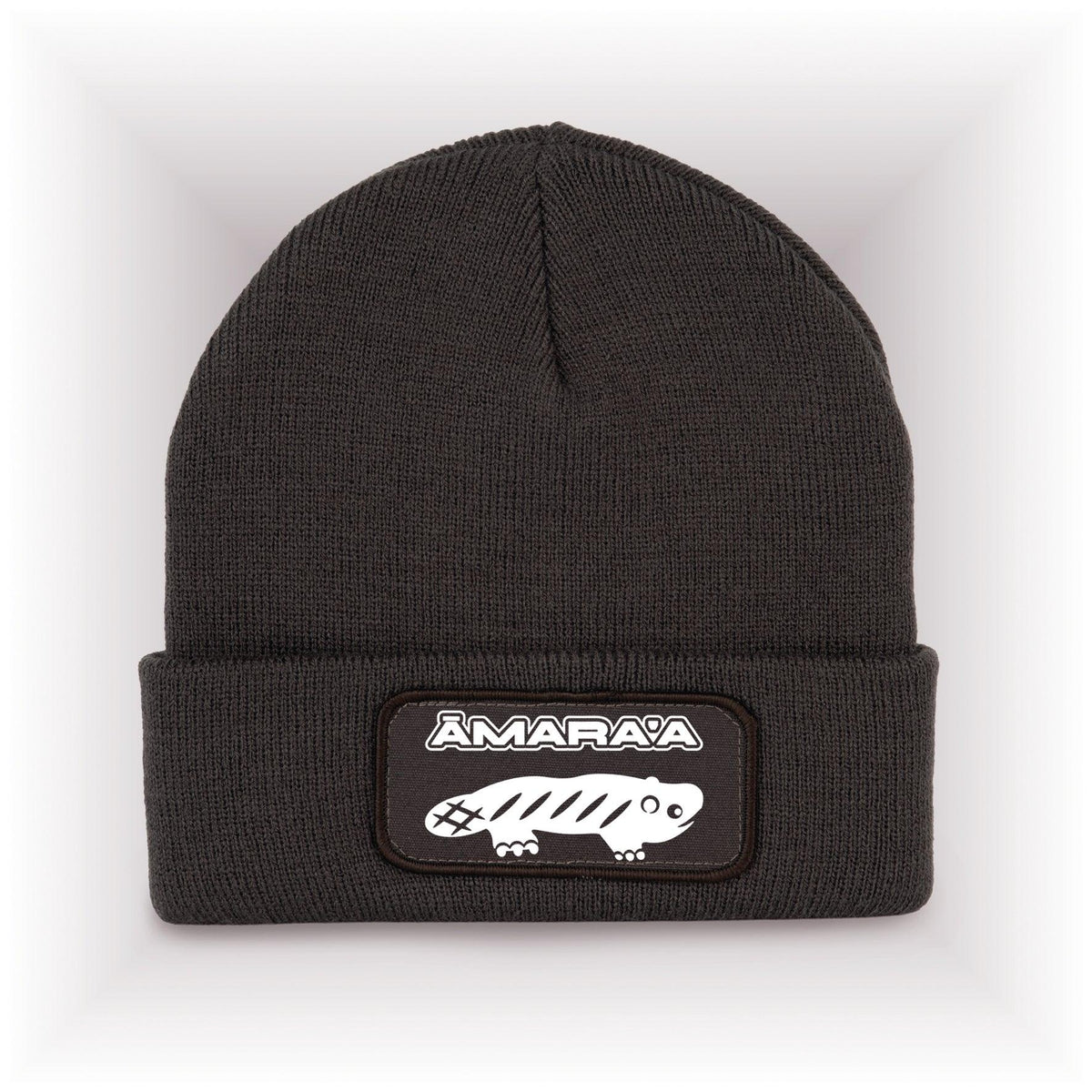AMARA-A AM01 Gorro con parche White -  Dark Grey