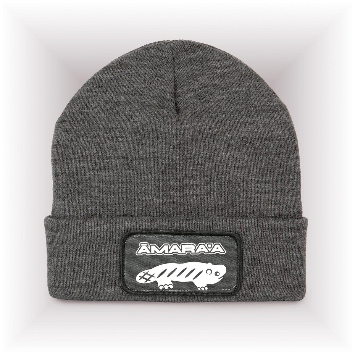 AMARA-A AM01 Gorro con parche White -  Grey Heather