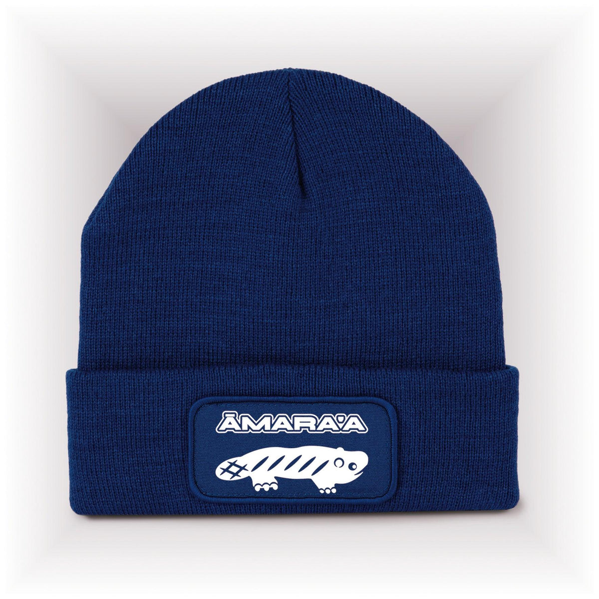 AMARA-A AM01 Gorro con parche White -  Royal blue