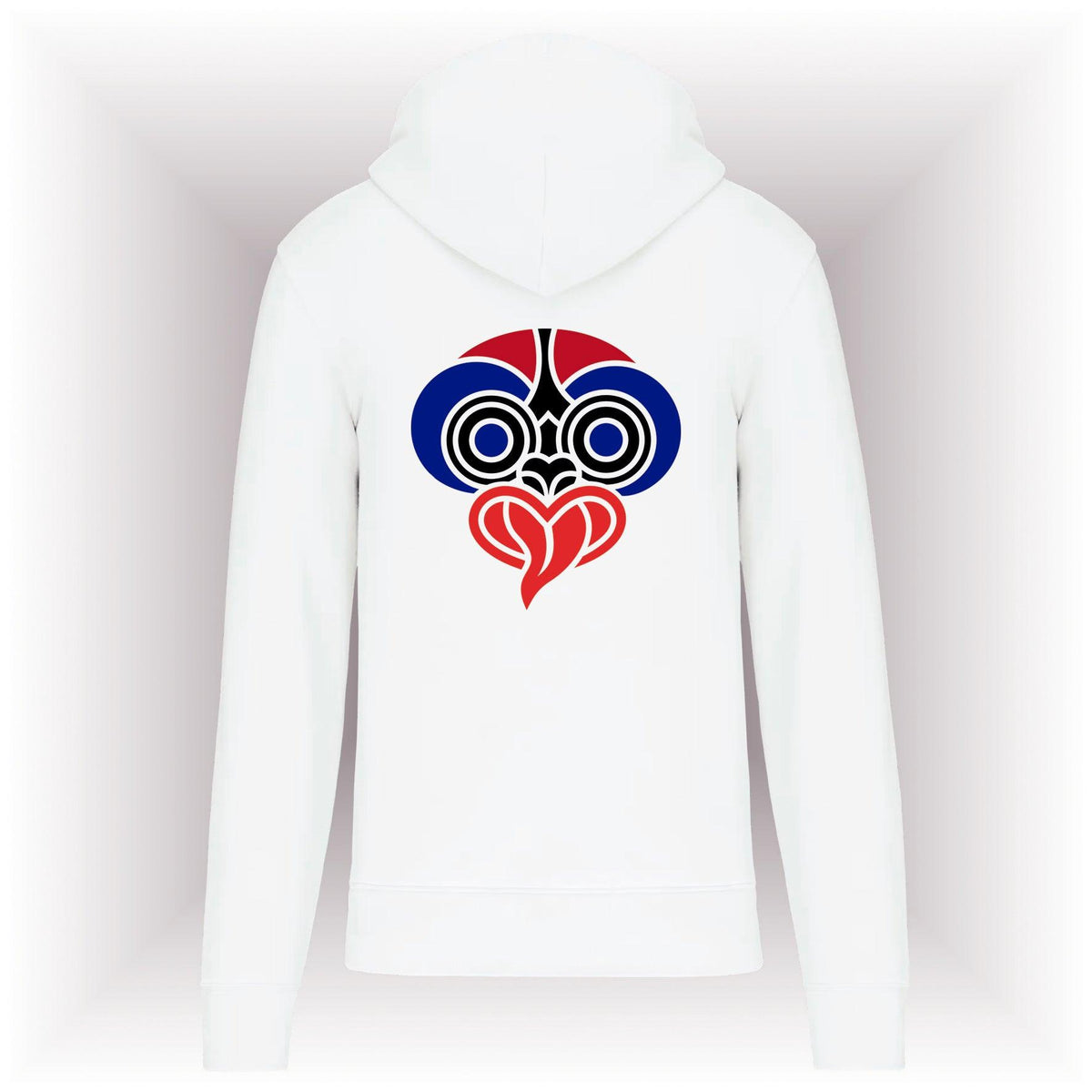 AMARA-A AM03 Sudadera capucha y cremallera MAHORI LILA-WHITE