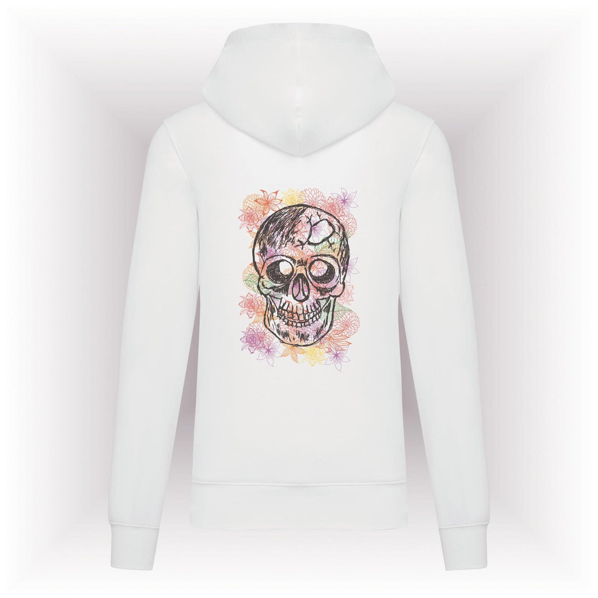 AMARA-A AM04 Sudadera capucha CALAVERA BLACK - WHITE