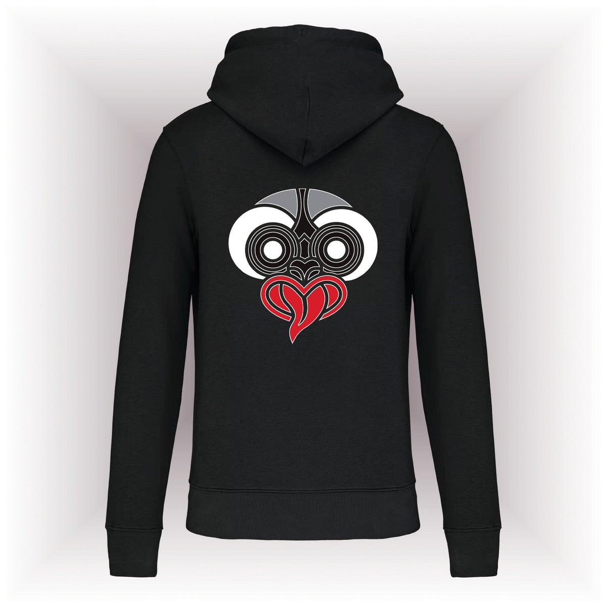 AMARA-A AM05 Sudadera capucha MAORI WHITE - BLACK