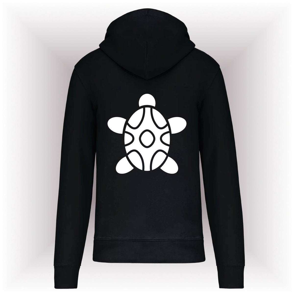 AMARA-A AM08 Sudadera capucha y cremallera TORTUGA WHITE-BLACK