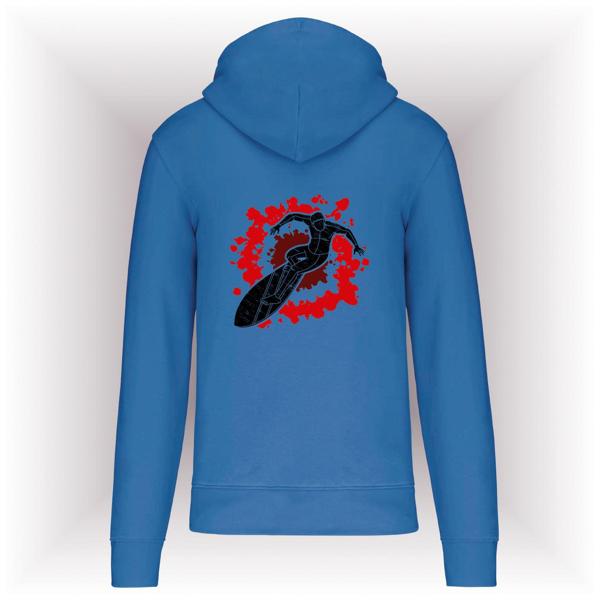 AMARA-A AM09 Sudadera capucha y cremallera SURFER RED-ROYAL BLUE