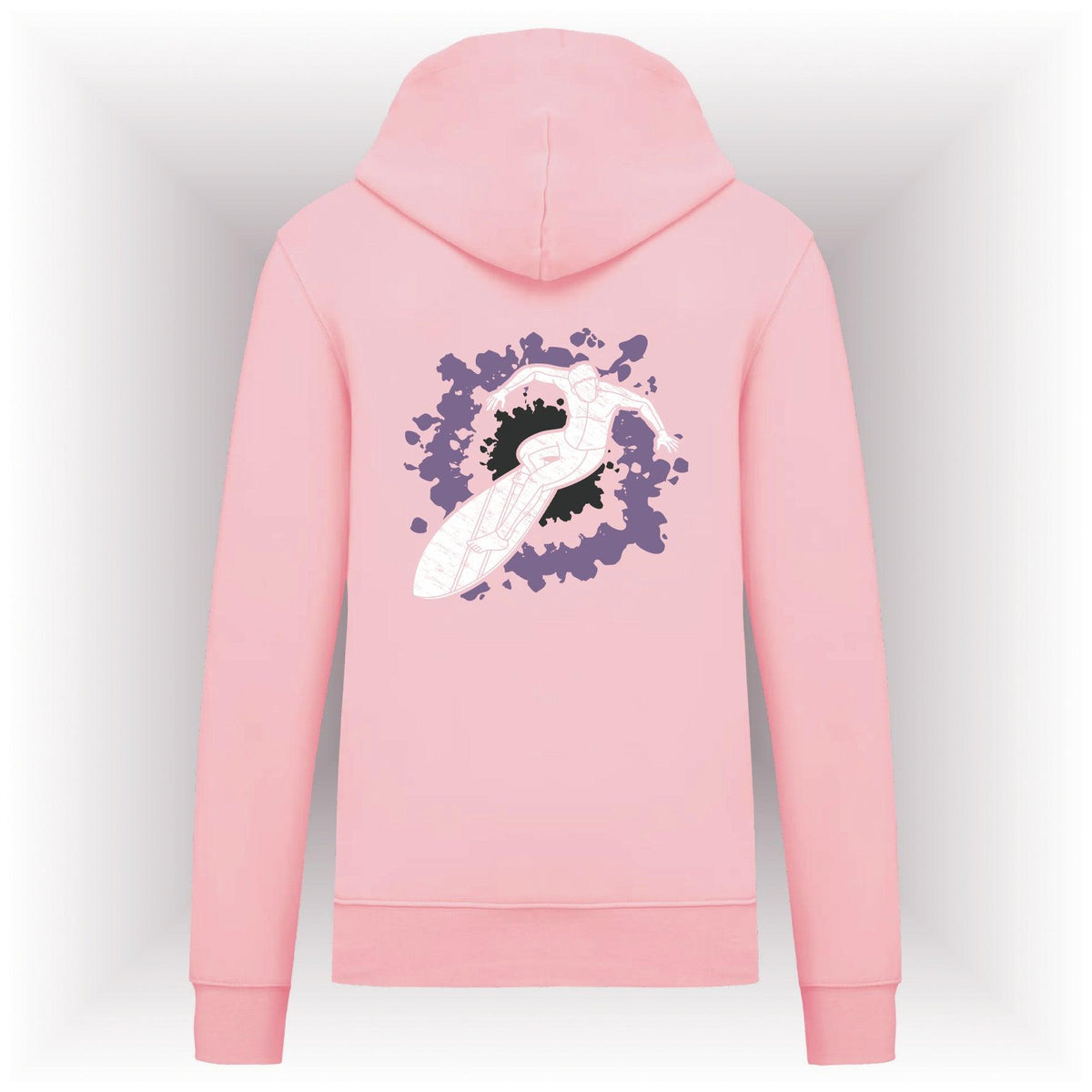 AMARA-A AM11 Hooded Sweatshirt SURFER WHITE - PALE PINK