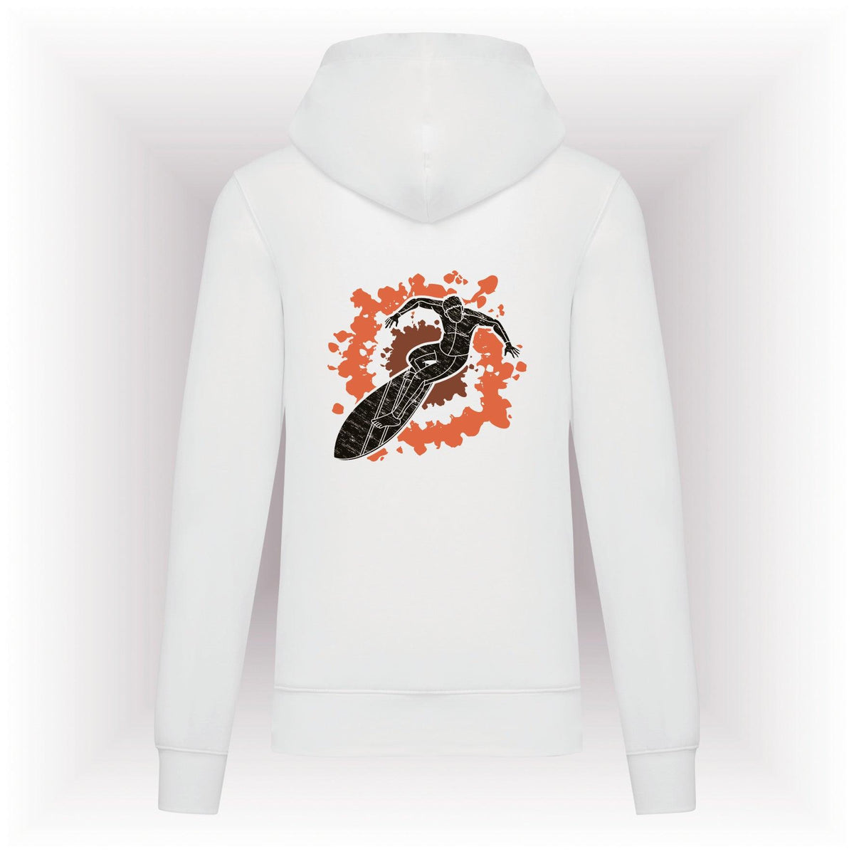 AMARA-A AM11 Hooded Sweatshirt SURFER RED - WHITE