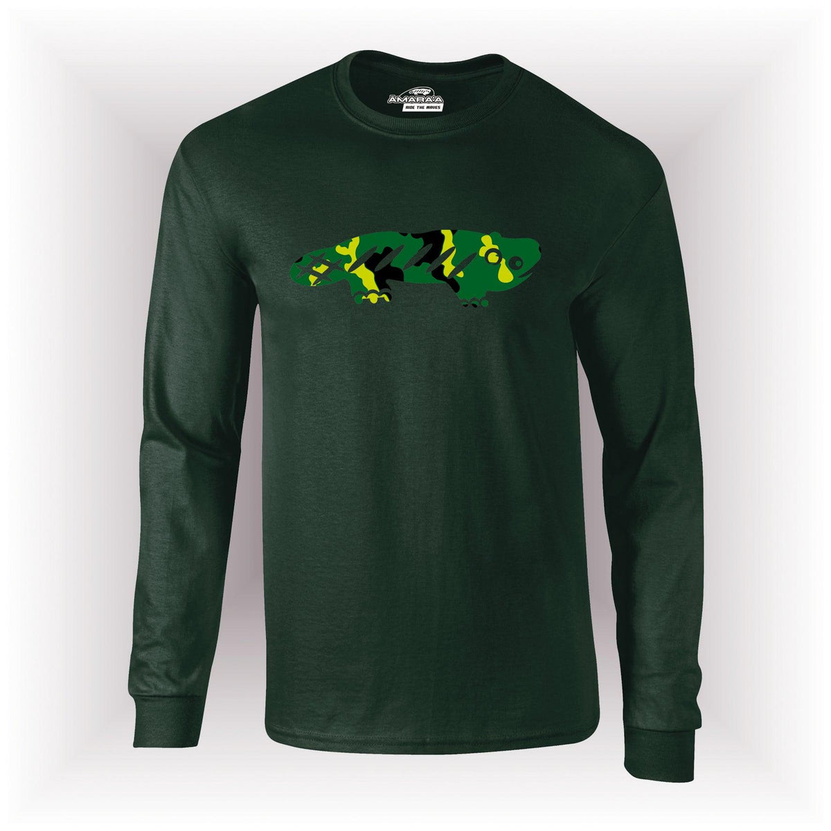 AMARA-A AM12 UNISEX LONG SLEEVE T-SHIRT CAMOUFLAGE - GREEN EMPIRE
