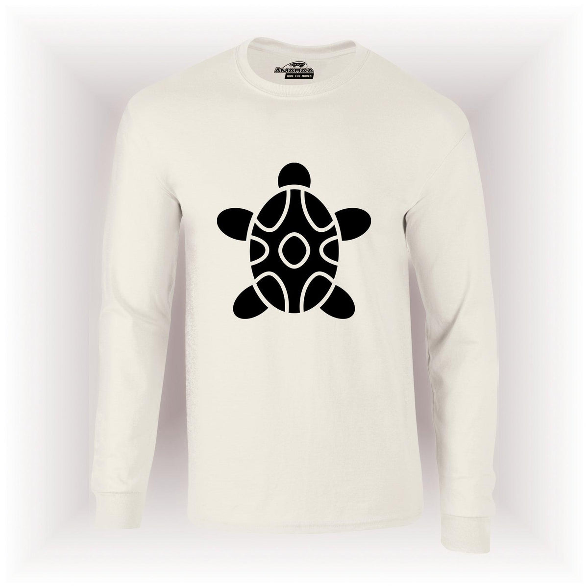 AMARA-A AM15 UNISEX LONG SLEEVE TEE TORTUGA BLACK - OFFWHITE