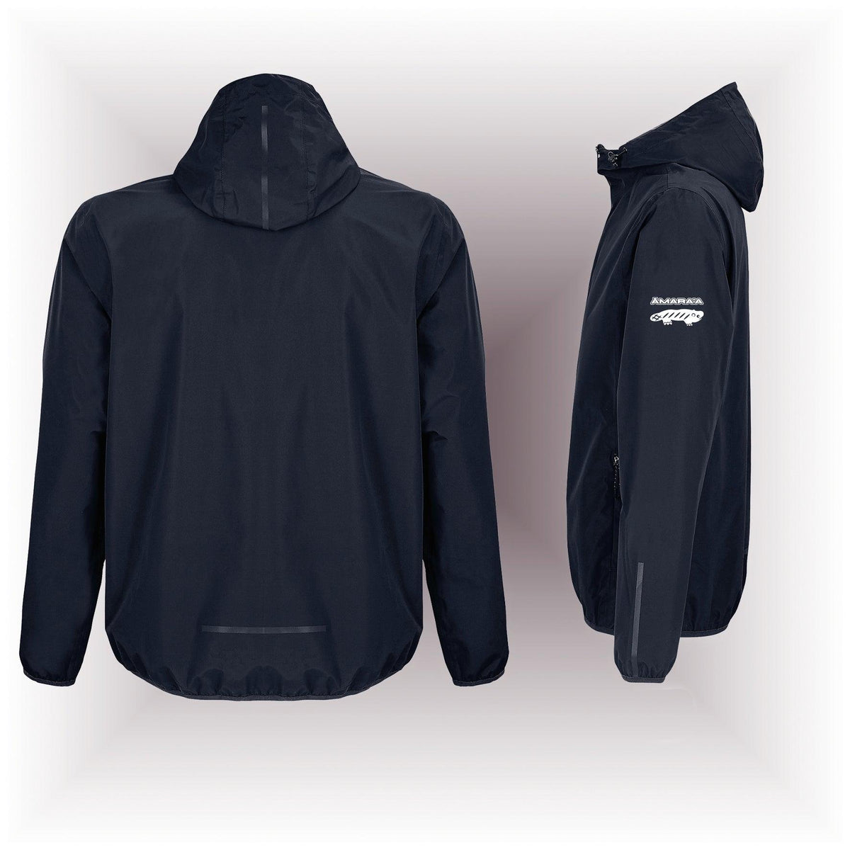 AMARA-A AM16 UNISEX WATERPROOF WINDBREAKER NAVY