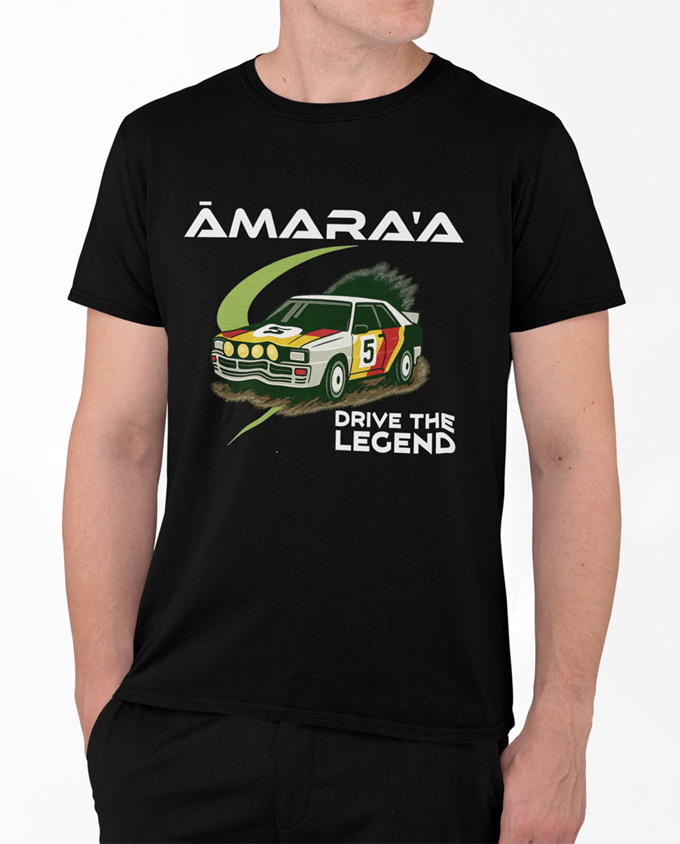 AMARA-A BR01 - T Shirt DRIVE THE LEGEND 5 BLACK