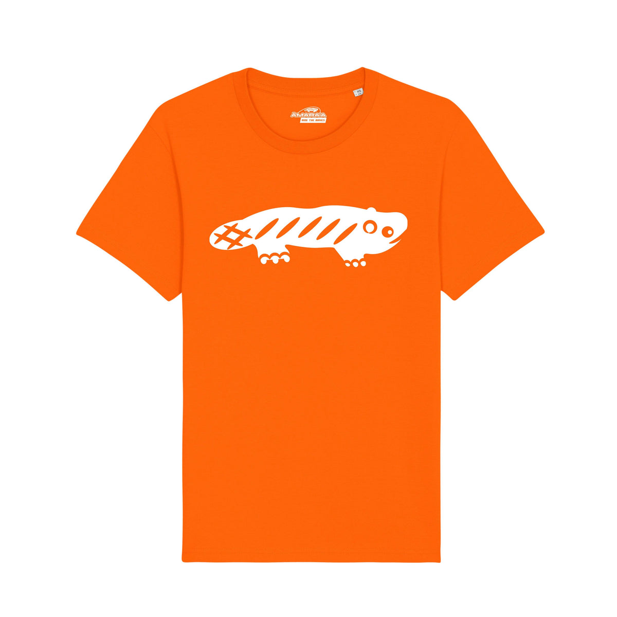 AMARA-A BS01 - T Shirt Ajolote White Orange
