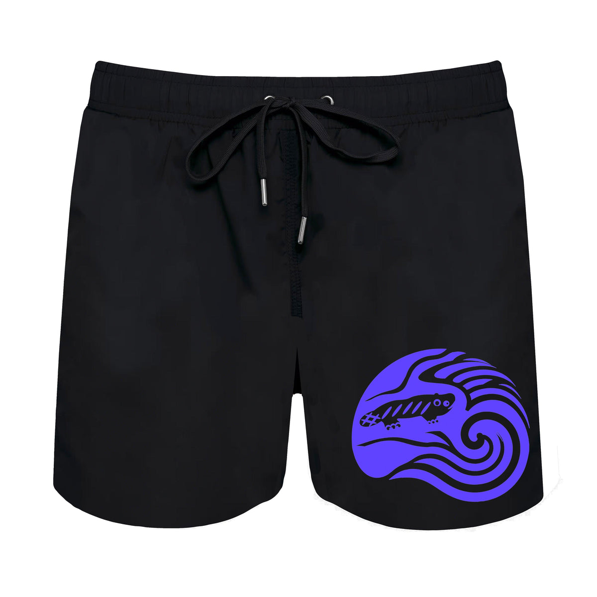 AMARA-A BS10 Bañador Ola medio BLUE FLUO - BLACK