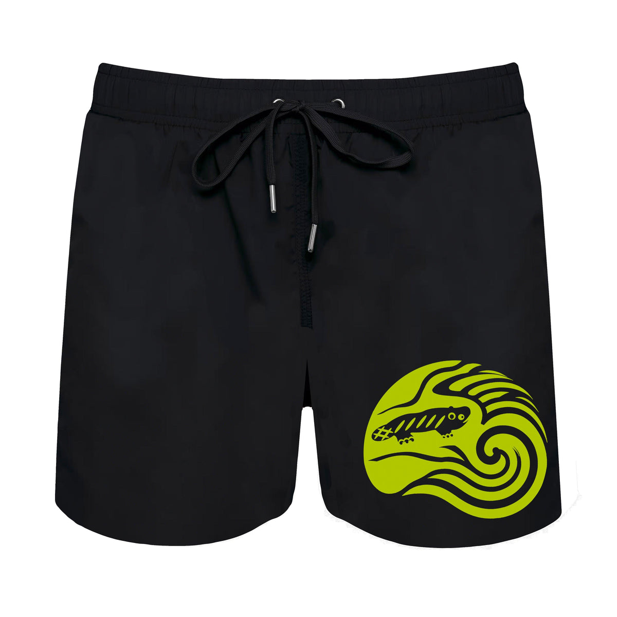 AMARA-A BS10 Bañador Ola medio GREEN FLUO - BLACK
