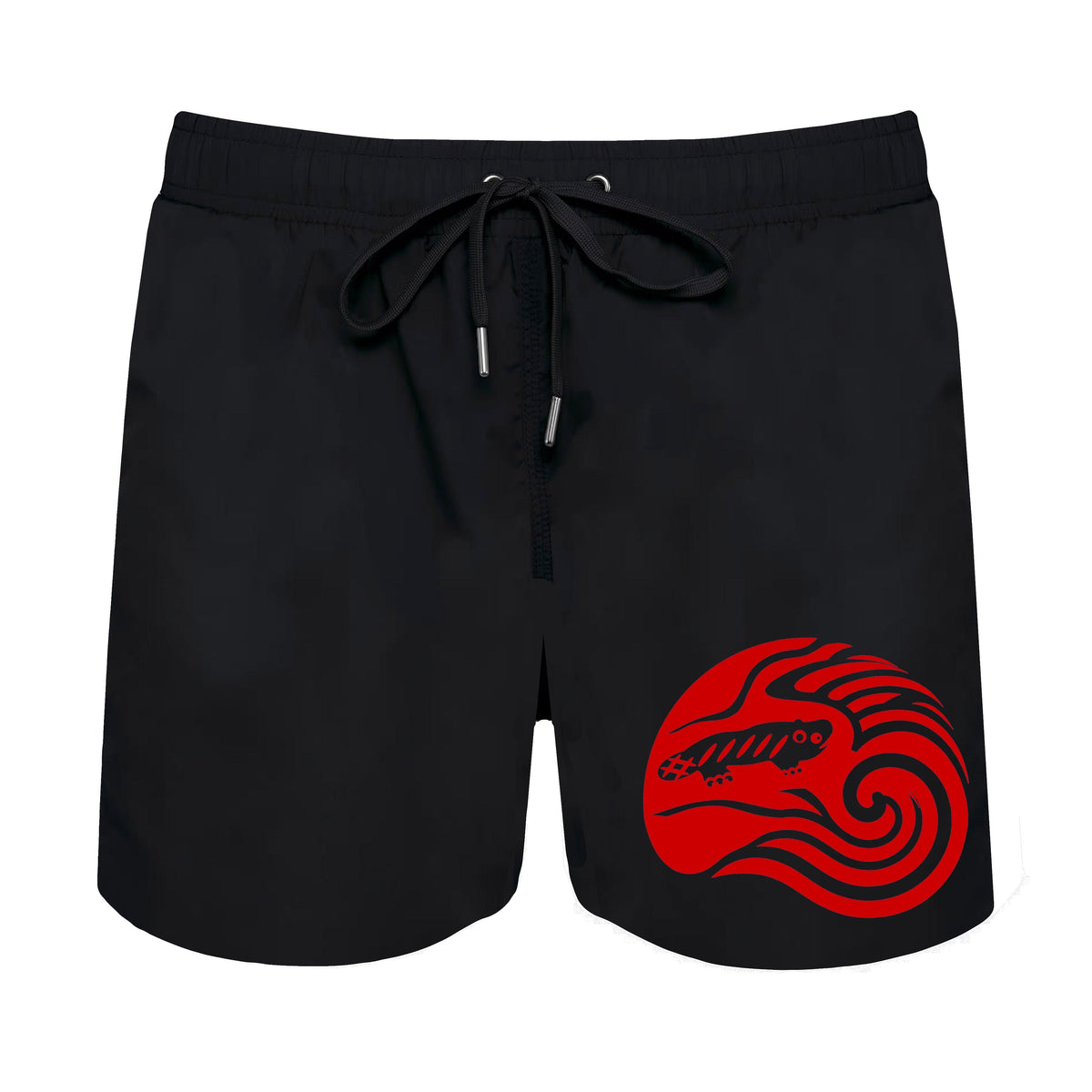 AMARA-A BS10 Bañador Ola medio RED FLUO - BLACK