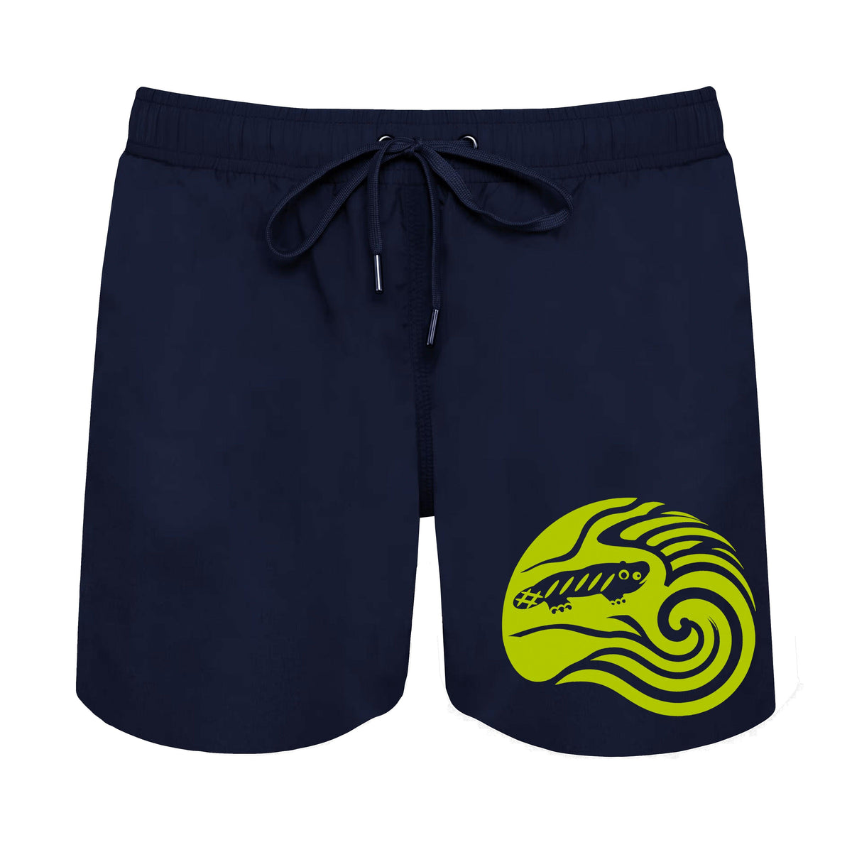 AMARA-A BS10 Bañador Ola medio - GREEN FLUO NAVY