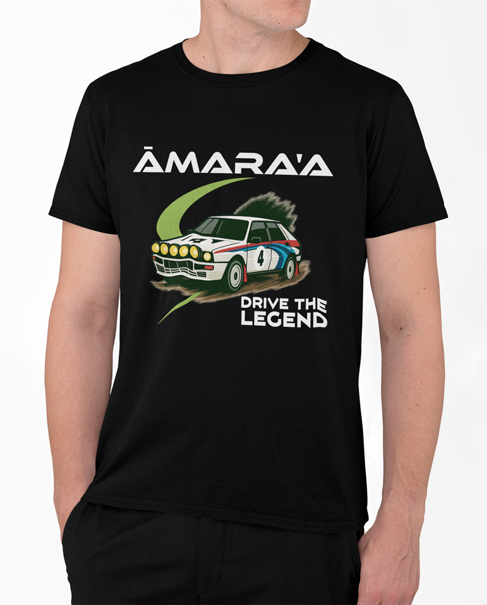 AMARA-A BR01 - T Shirt DRIVE THE LEGEND 4 BLACK