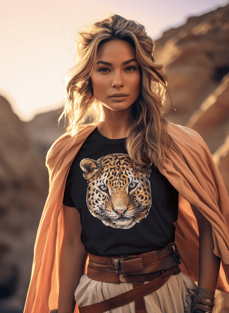 T-shirt TSF Ghepardo - Black - BEST LUXURY STYLE AND ITALIAN CULTURE