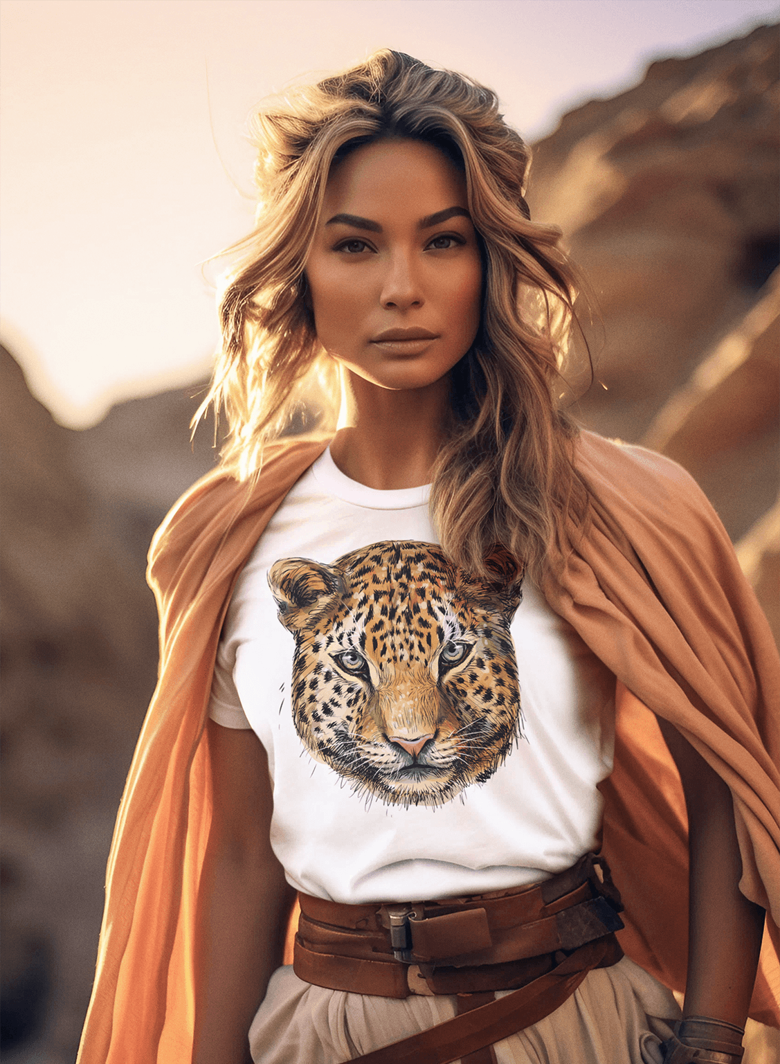T-shirt TSF Ghepardo - White - BEST LUXURY STYLE AND ITALIAN CULTURE