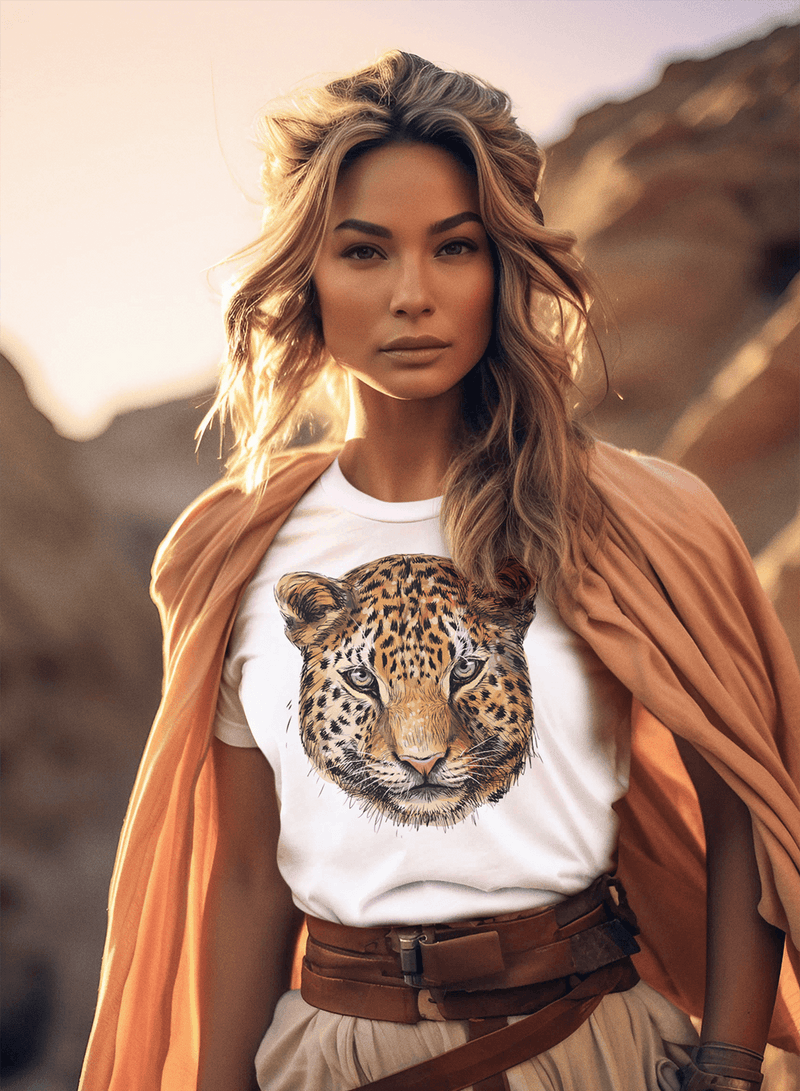 T-shirt TSF Ghepardo - White - BEST LUXURY STYLE AND ITALIAN CULTURE
