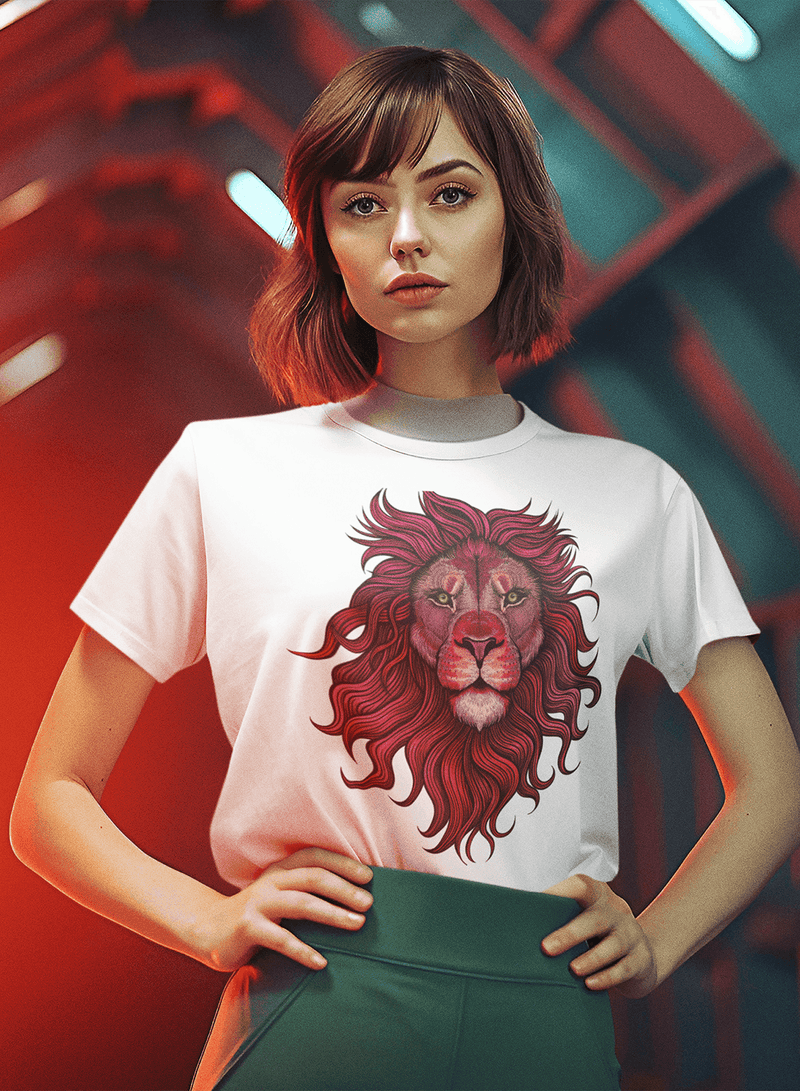 T-shirt TSF Lion - White - BEST LUXURY STYLE AND ITALIAN CULTURE