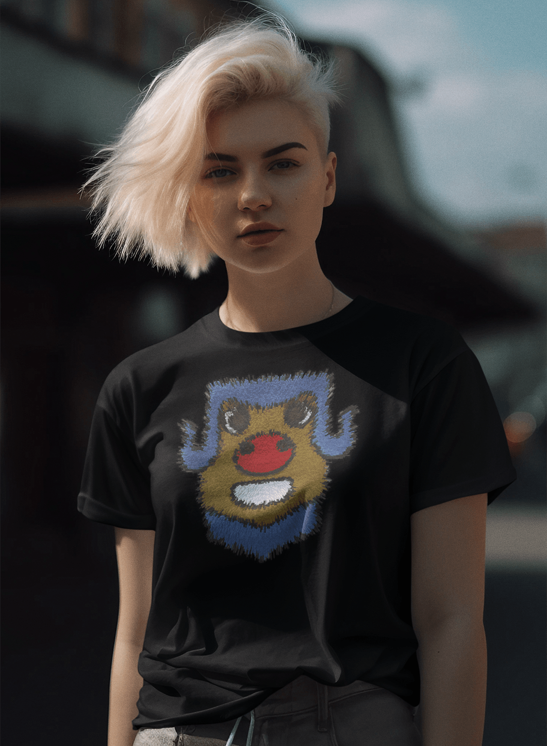 T-shirt TSF Mr. Jolly 3D - Black - BEST LUXURY STYLE AND ITALIAN CULTURE