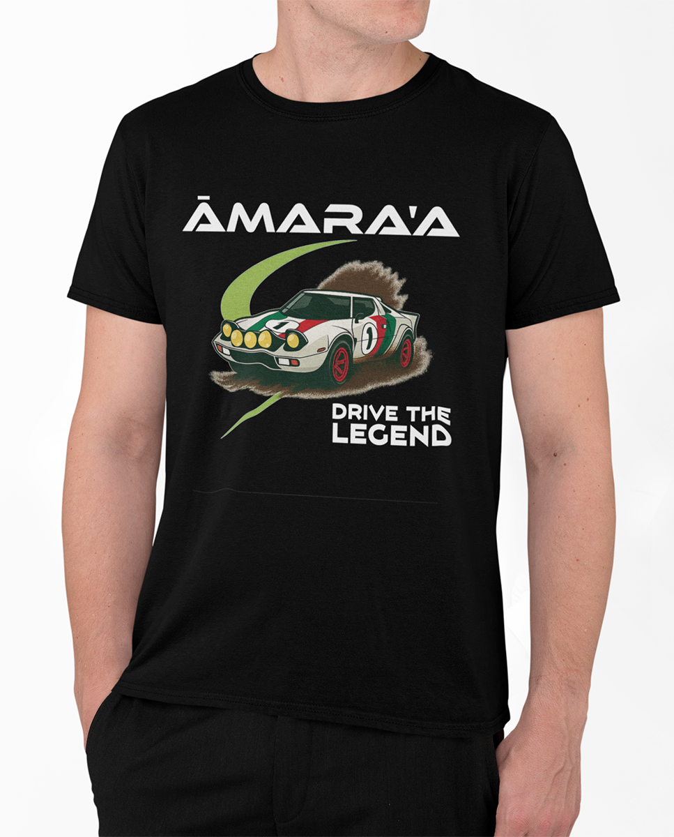 AMARA-A BR01 - T Shirt DRIVE THE LEGEND 1 BLACK