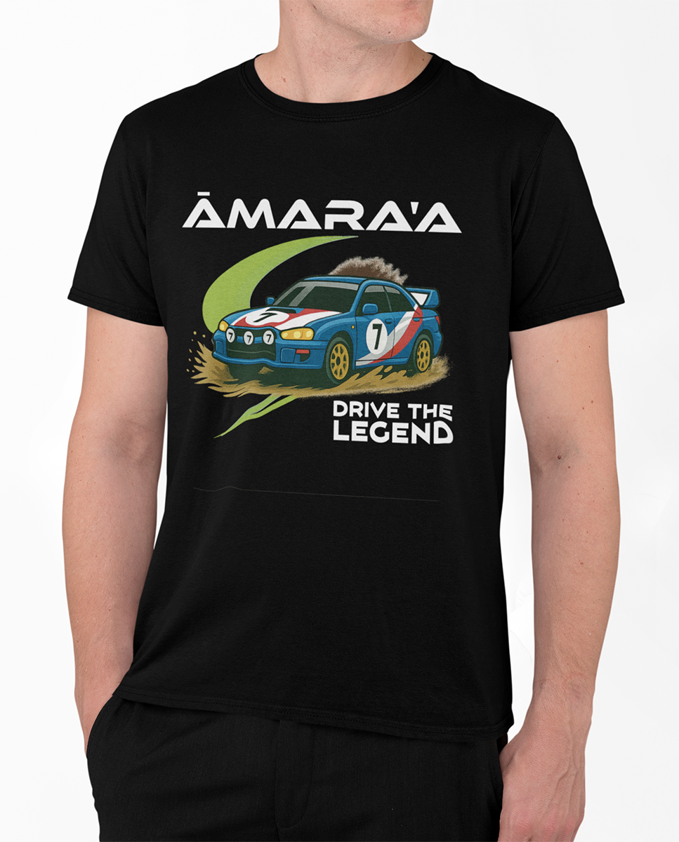 AMARA-A BR01 - T Shirt DRIVE THE LEGEND 7 BLACK