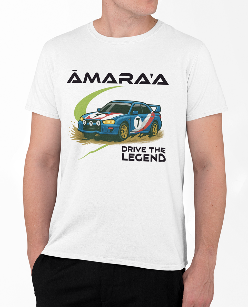 AMARA-A BR01 - T Shirt DRIVE THE LEGEND 7 WHITE