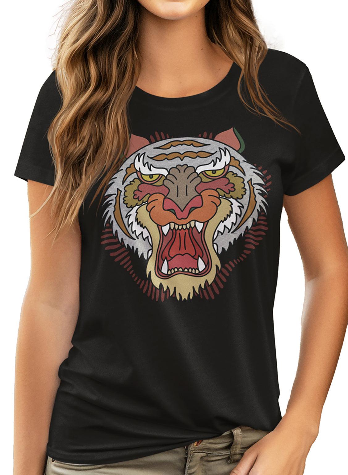 T-shirt TSF Tiger Line - Black - BEST LUXURY STYLE AND ITALIAN CULTURE