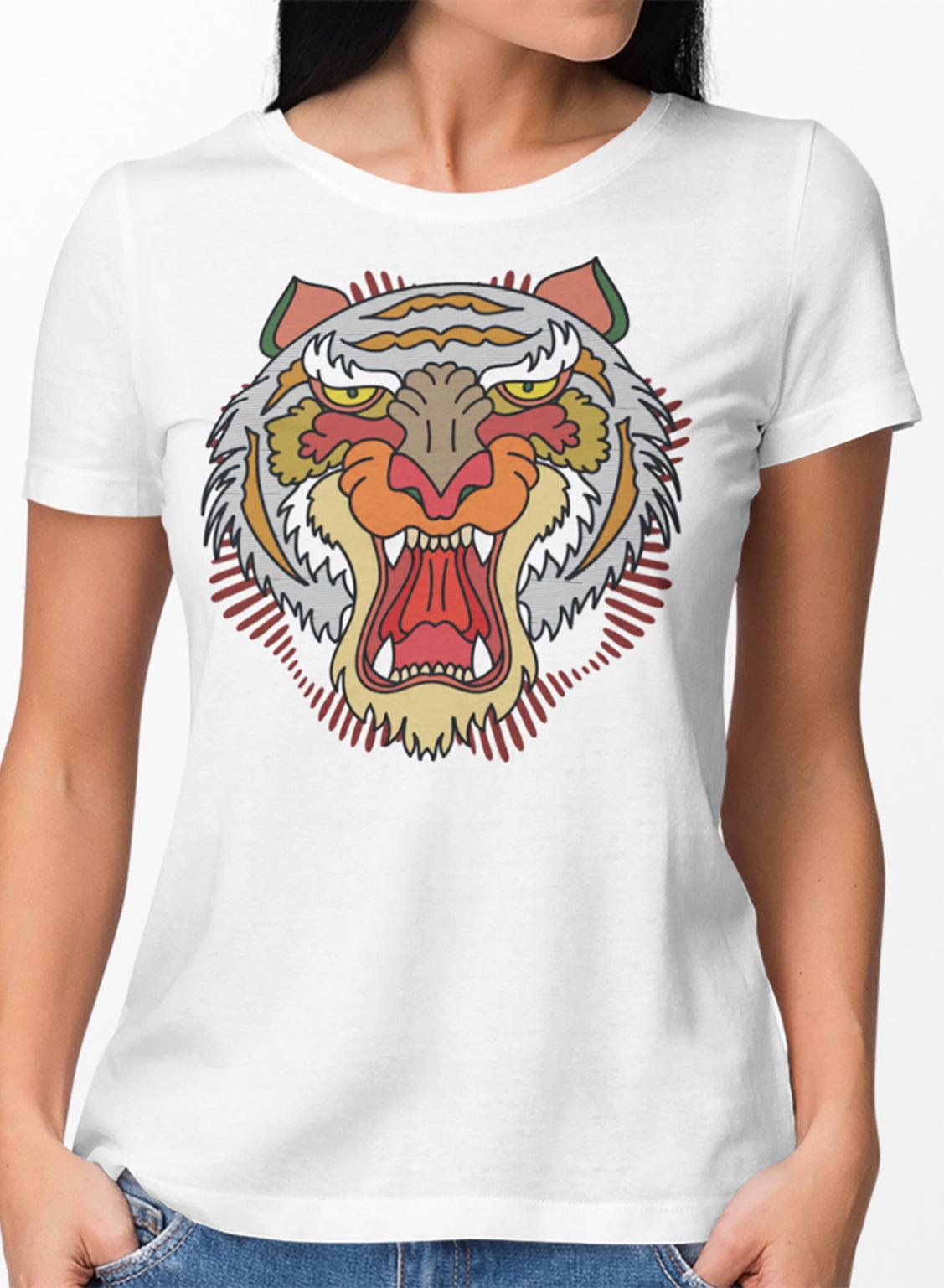T-shirt TSF Tiger Line - White - BEST LUXURY STYLE AND ITALIAN CULTURE