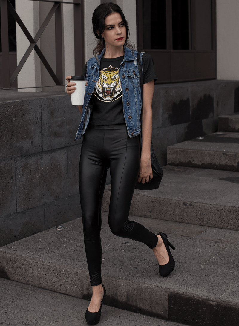 T-shirt TSF Tiger Circle - Black - BEST LUXURY STYLE AND ITALIAN CULTURE