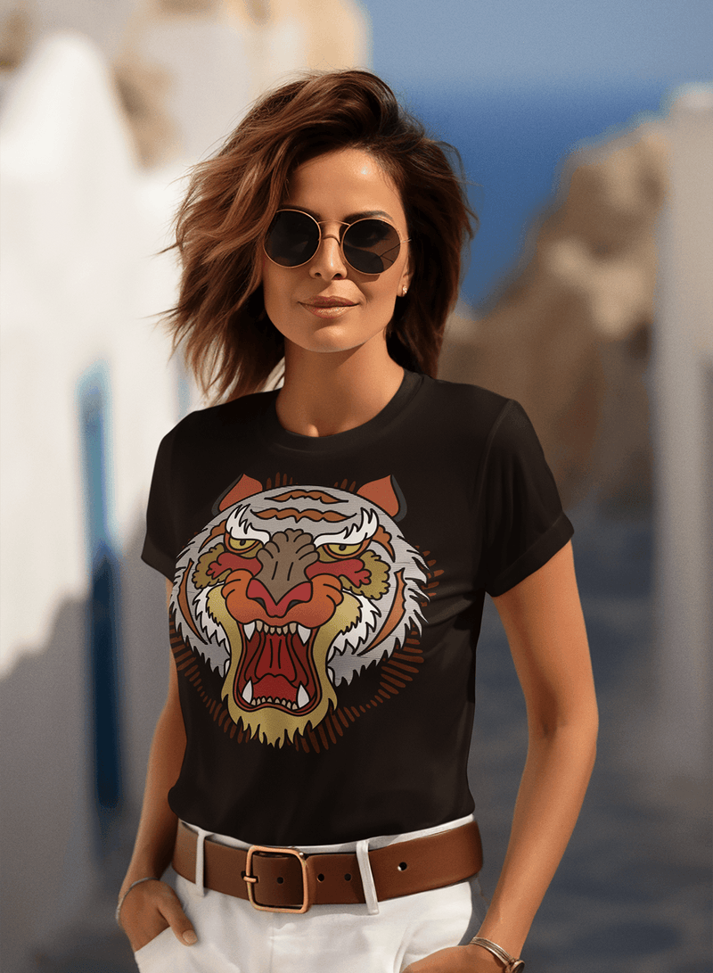 T-shirt TSF Tiger Line - Black - BEST LUXURY STYLE AND ITALIAN CULTURE