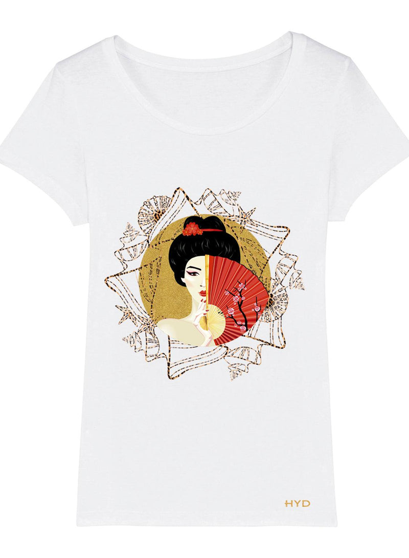 T-shirt TSF Geisha Limited - White - BEST LUXURY STYLE AND ITALIAN CULTURE