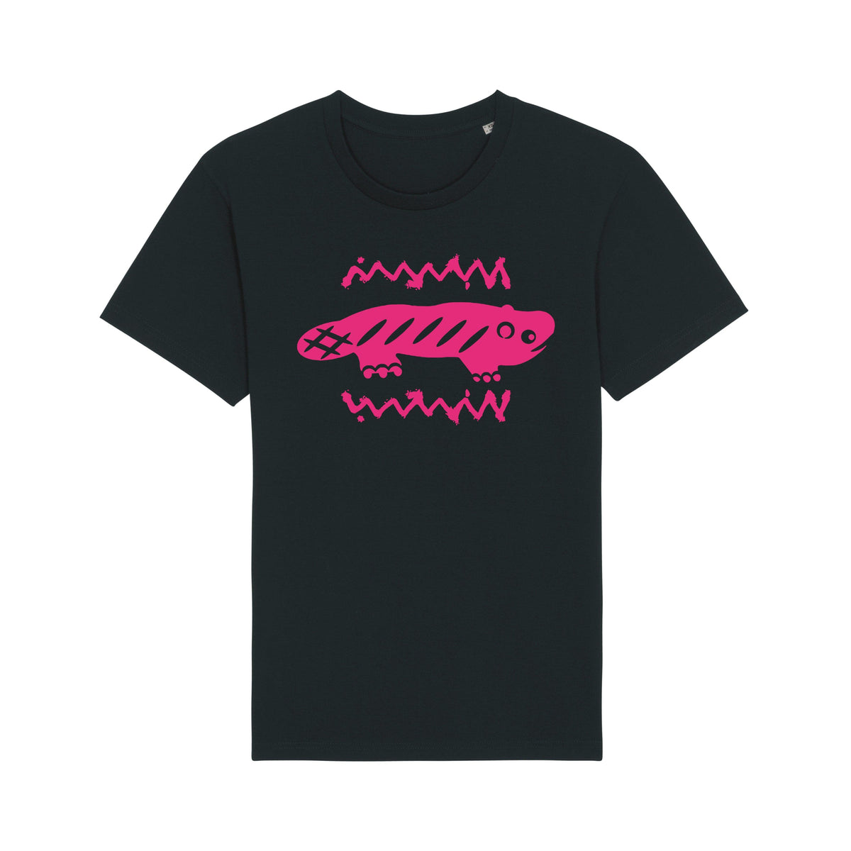 AMARA-A BA01 - T Shirt AJOLOTE ADVENTURE FUCSIA - BLACK