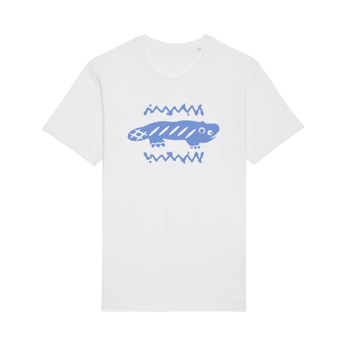 AMARA-A BA01 - T Shirt Ajolote ADVENTURE TROPICAL - WHITE