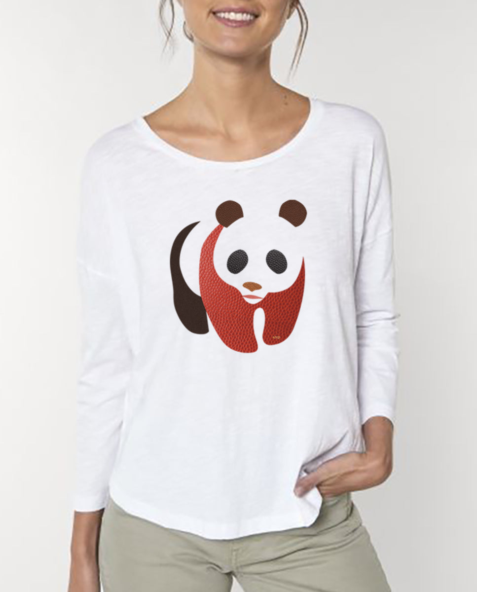 HYD T-shirt TSW Panda W - WHITE