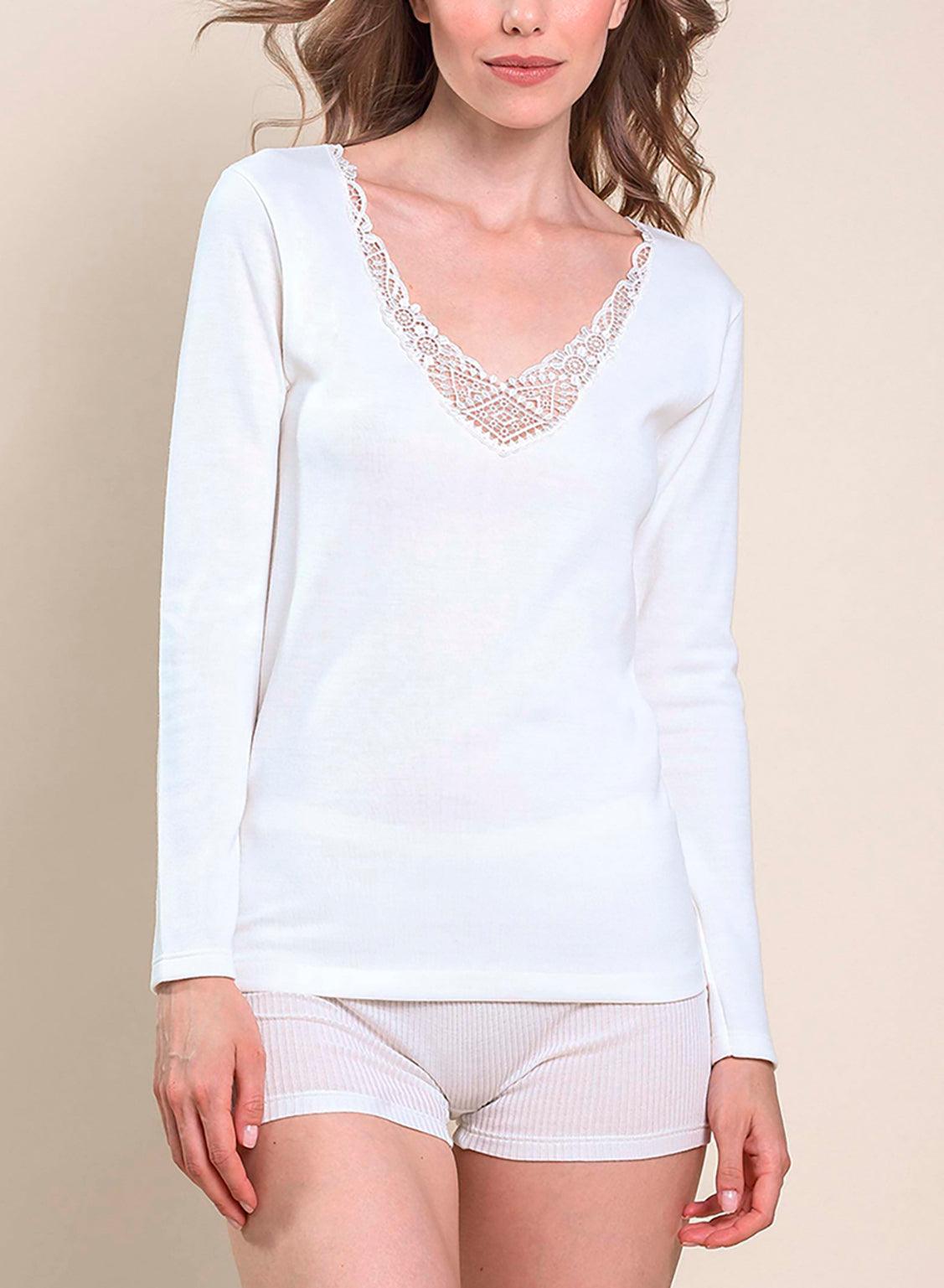 V432-Camiseta interior Algodón - BEST LUXURY STYLE AND ITALIAN CULTURE