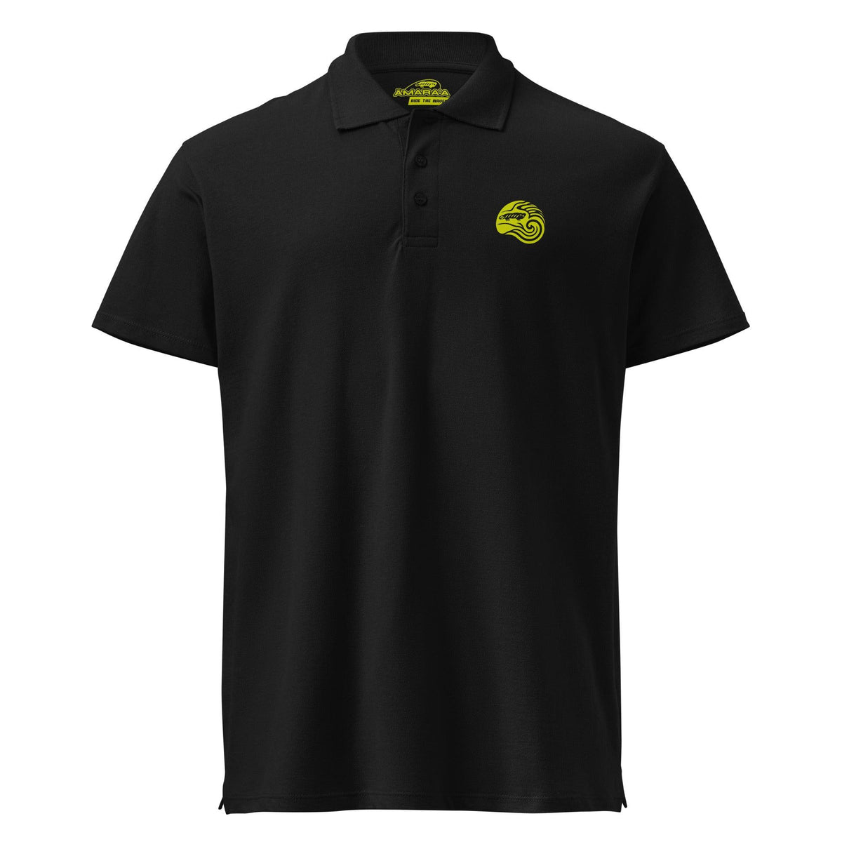 AMARA-A BS22 Polo Ola - WHITE - BLACK