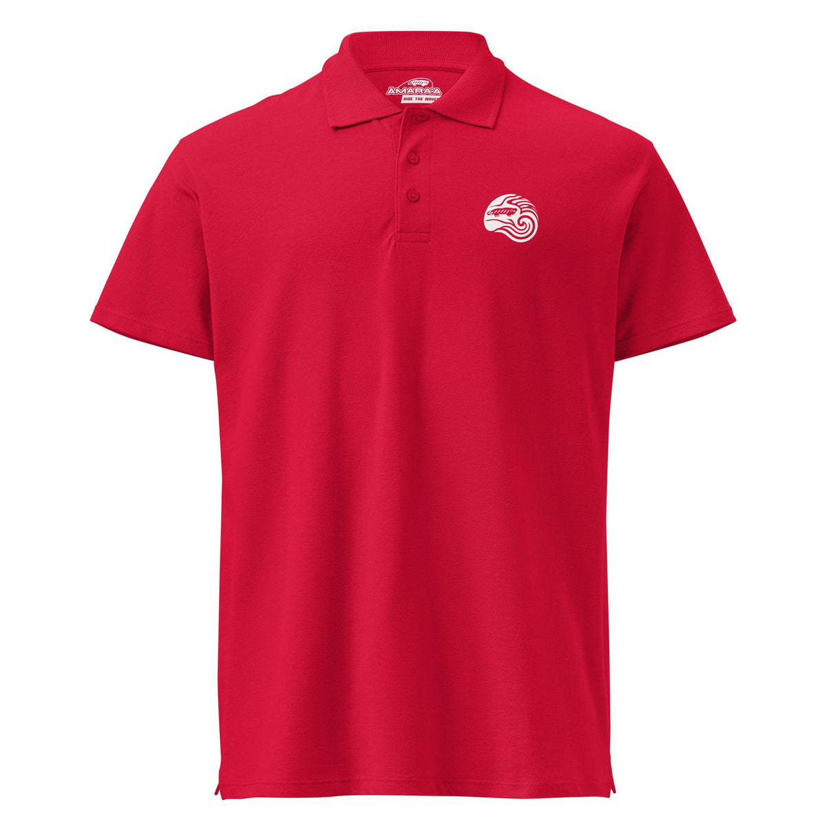 AMARA-A BS22 Polo Ola - WHITE - RED