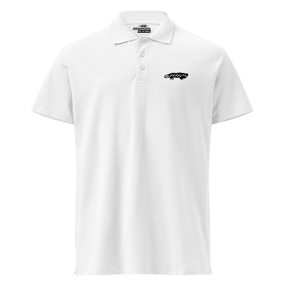 AMARA-A BS02 Polo Ajolote pequeño BLACK - WHITE