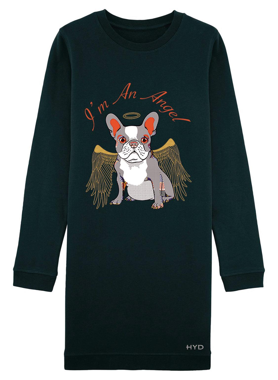 Dress SWD French Bulldog Limited - Black - BEST LUXURY STYLE AND ITALIAN CULTURE