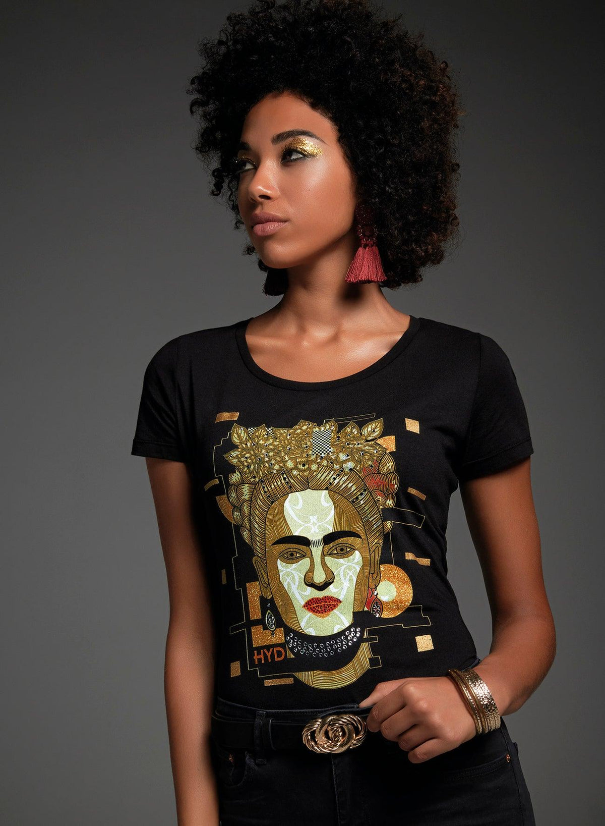 T-shirt Free-da Limited Black - BEST LUXURY STYLE AND ITALIAN CULTURE