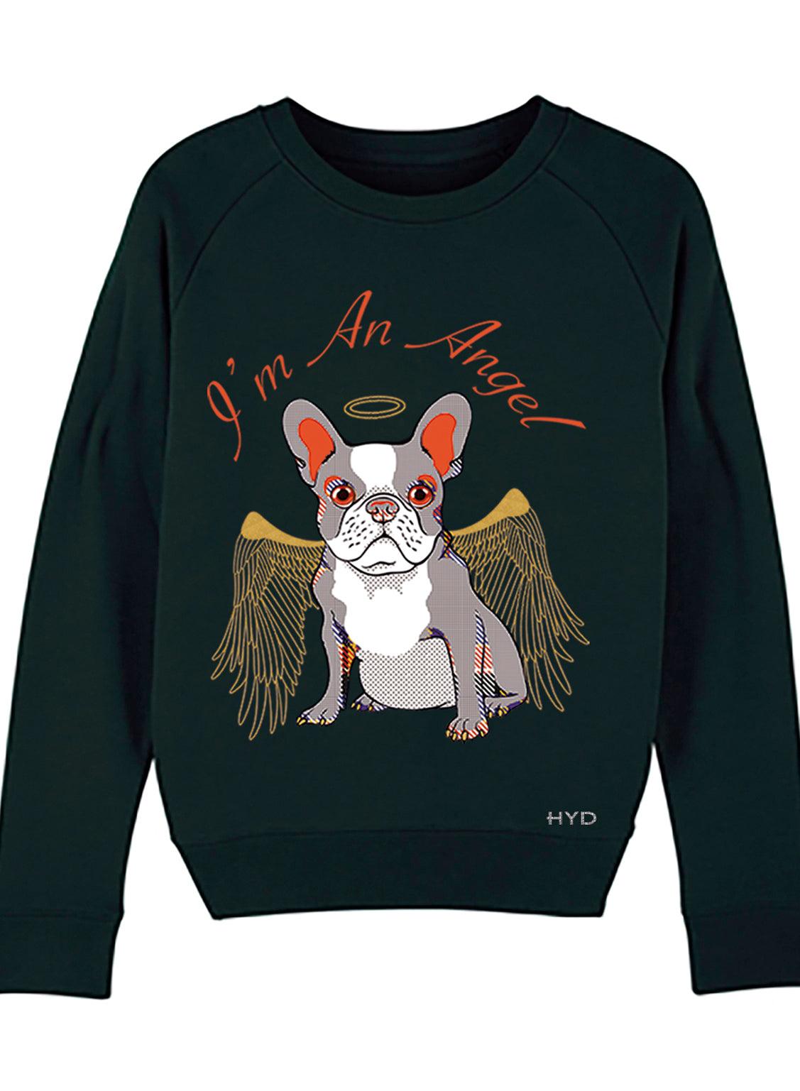 Sweater SWF French Bulldog Limited - Black - BEST LUXURY STYLE AND ITALIAN CULTURE