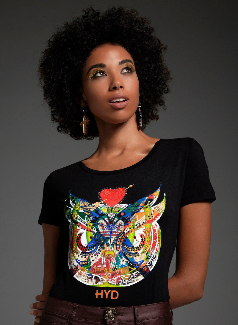 T-shirt TSF Gufo Limited Black - BEST LUXURY STYLE AND ITALIAN CULTURE